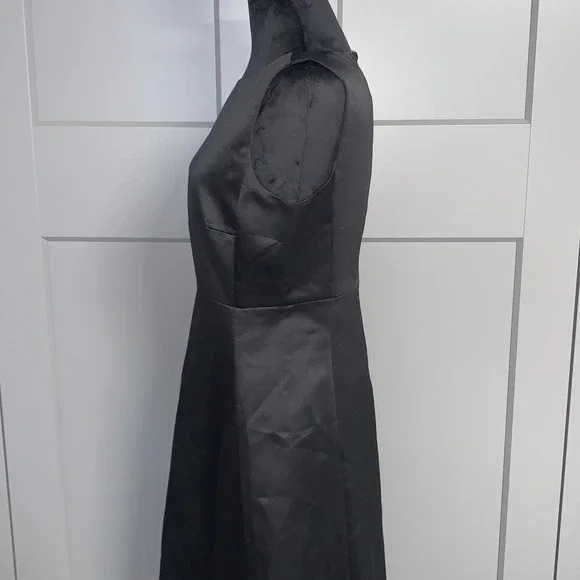 Cynthia Howie Black Sleeveless Midi Dress Cocktail Party Career Womens 6 Sheath - Picture 2 of 9